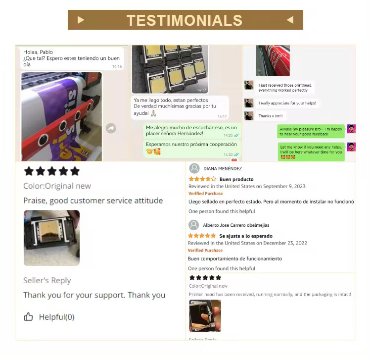 Opiniones de clientes sobre cabezales de impresión Roland